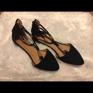 Qupid black suede flats. Size 8.5
